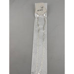 Cuban Link Silver Anklet in 925 Sterling Silver