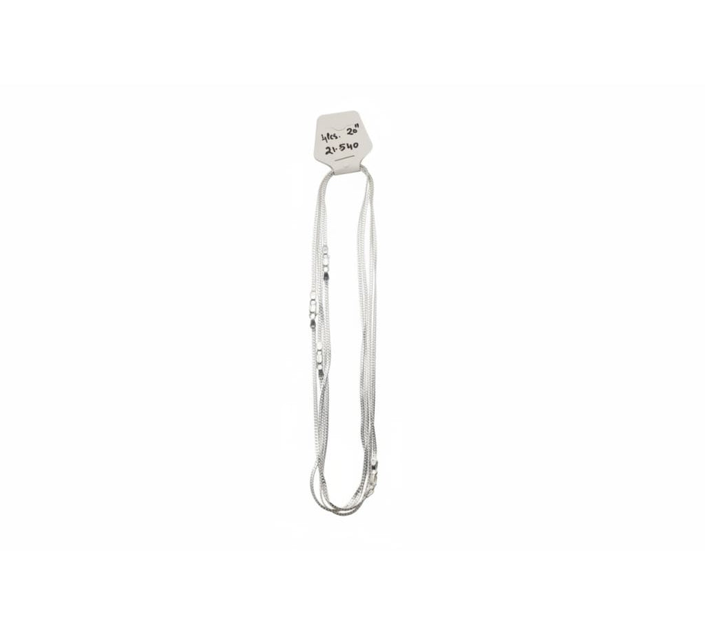 Flat Curb Silver Chain 925