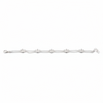 Classic Floral Charm Silver Anklet – 99.9% Pure Silver – Weight:33g