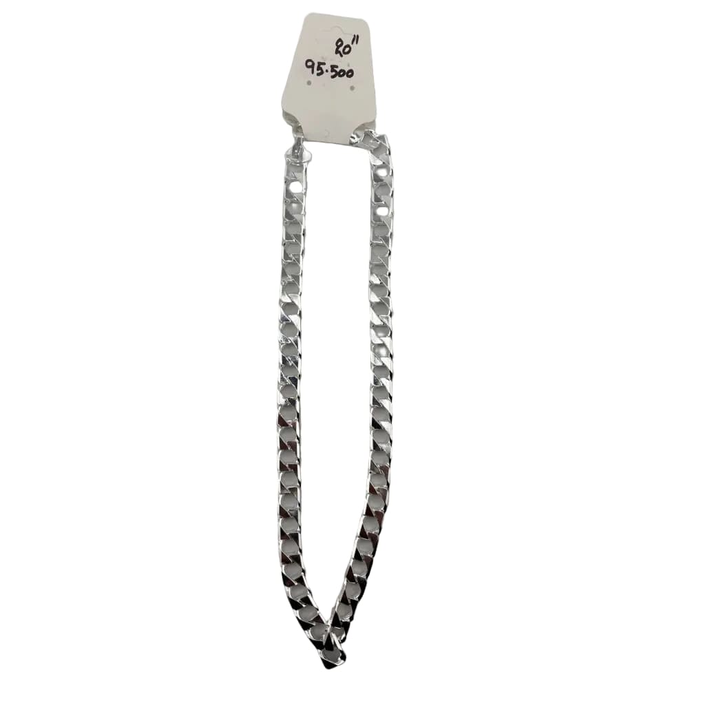 Cuban Link Silver Chain 925 Sterling Silver (20 Inch, 95.5g)