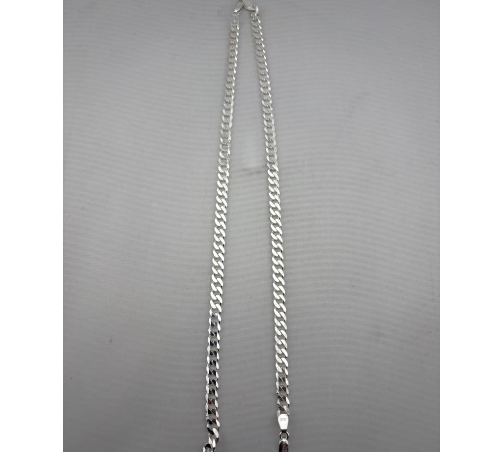 Curb Chain Silver Anklet 10 Inch – 925 Sterling Silver Heavy Chain Anklet