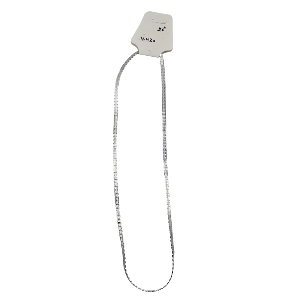 Diamond Cut Box Silver Chain 925 Silver (20 Inch, 14.42g)