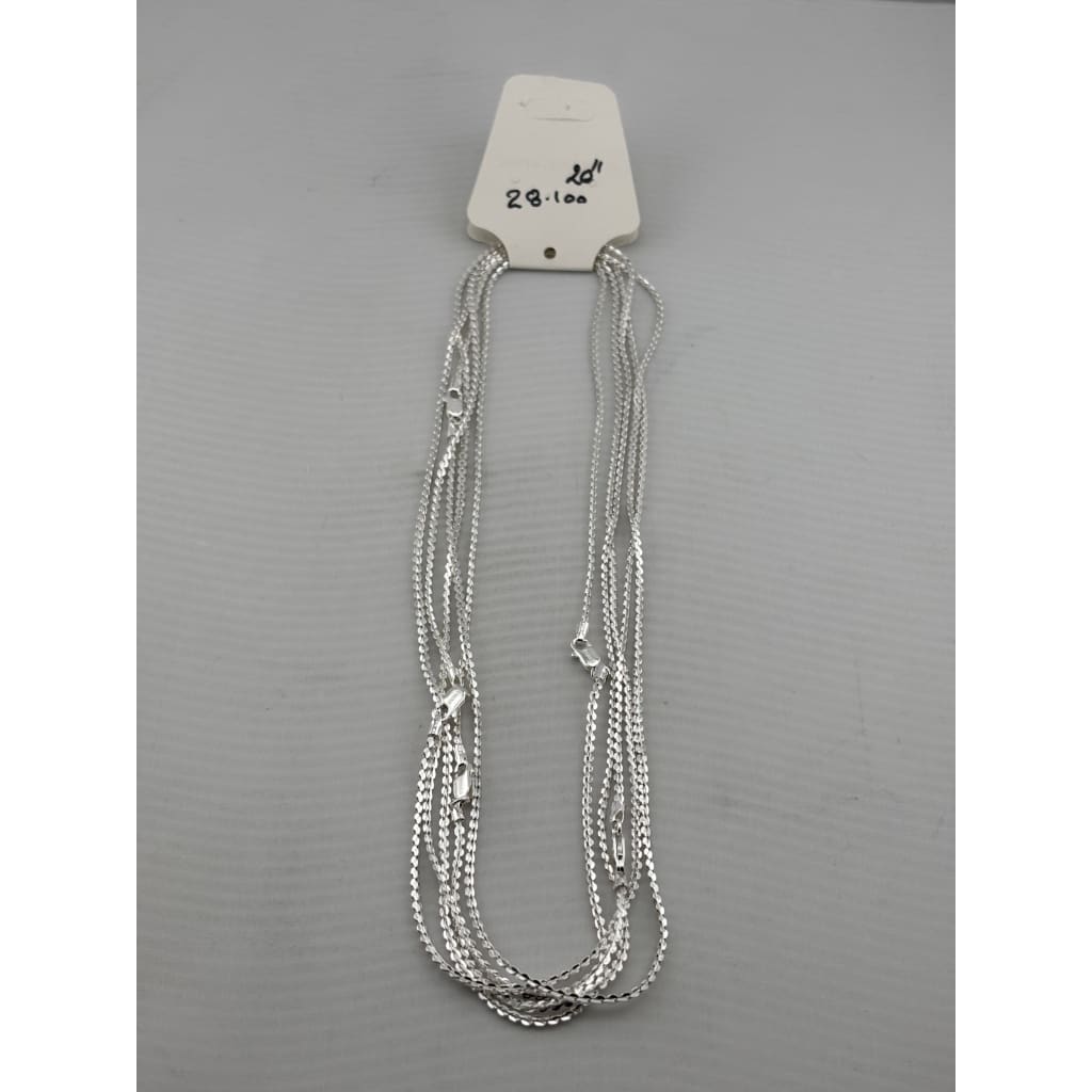 Diamond Cut Cable Chain 925 Silver