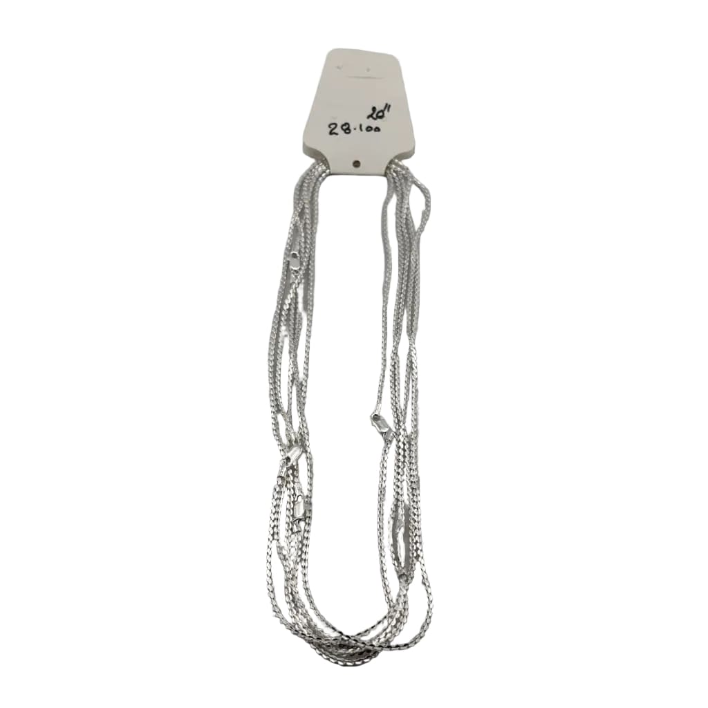 Diamond Cut Cable Chain 925 Silver | Sparkle Link Necklace