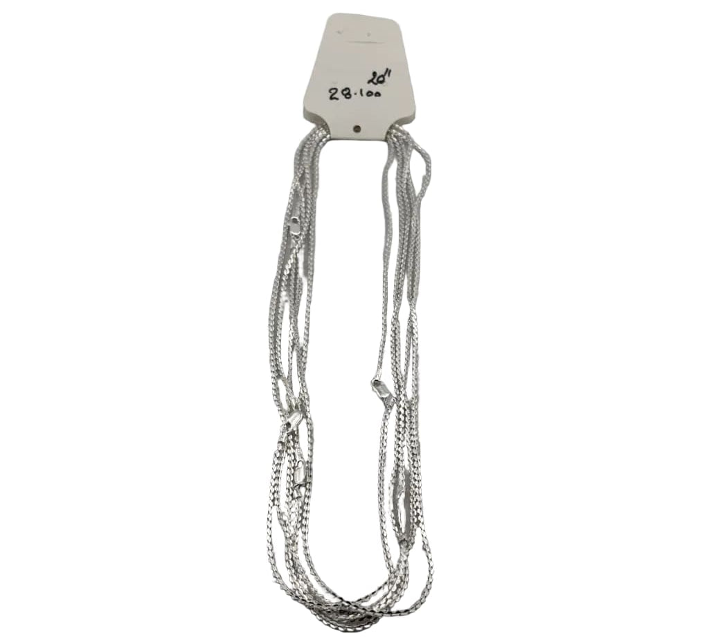 Diamond Cut Cable Chain 925 Silver | Sparkle Link Necklace