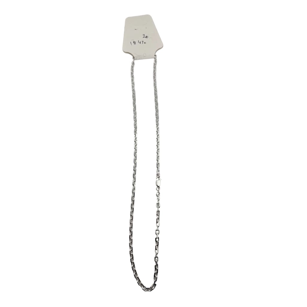 Diamond Cut Cable Silver Chain 925 Silver (20 Inch, 18.47g)