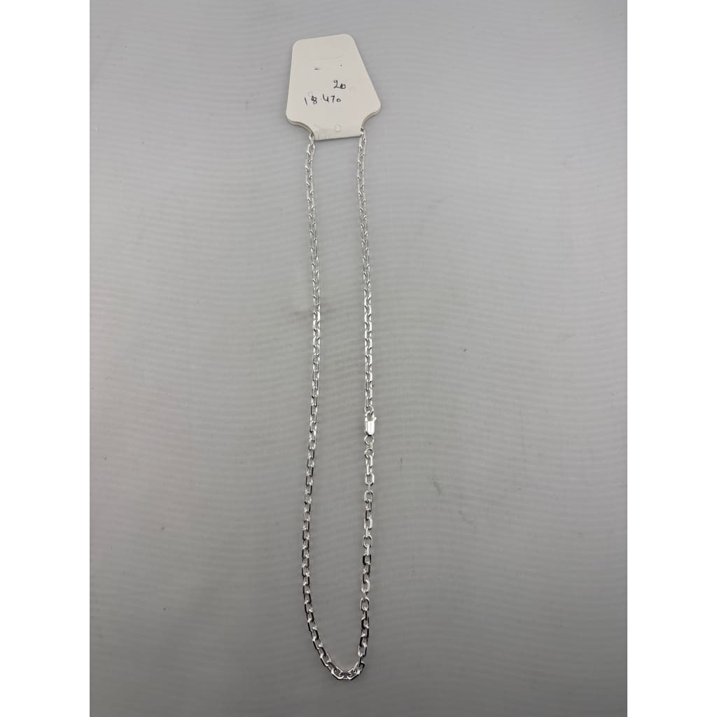 Diamond Cut Cable Silver Chain 925 Silver (20 Inch, 18.47g) – view 2