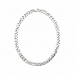 Diamond Cut Cuban Link Silver Anklet in 925 Sterling Silver (9 Inch) (25g)