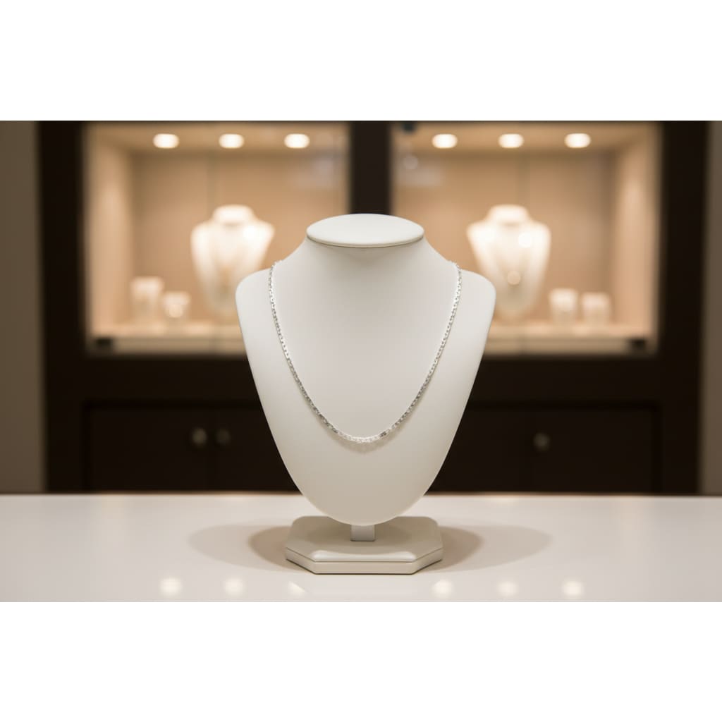 Diamond Cut Curb Silver Chain 925