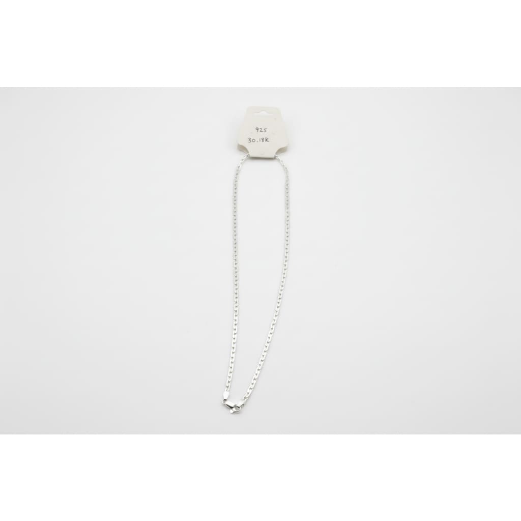 Diamond Cut Curb Silver Chain 925