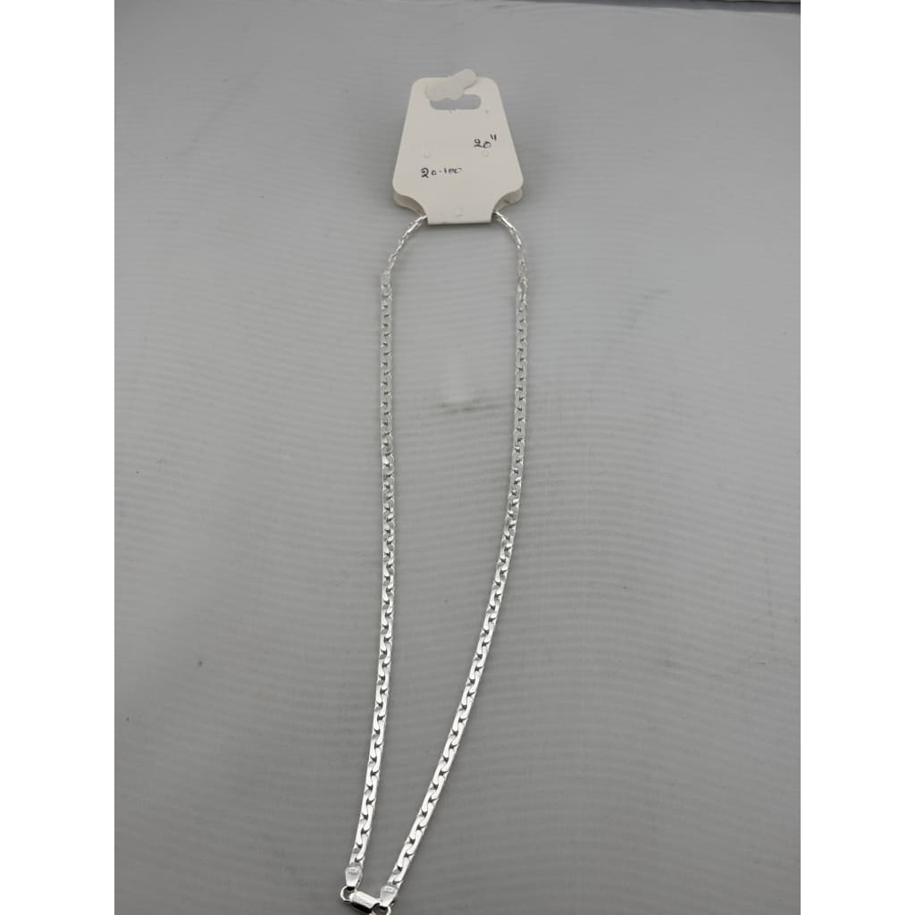 Diamond Cut Curb Silver Chain 925