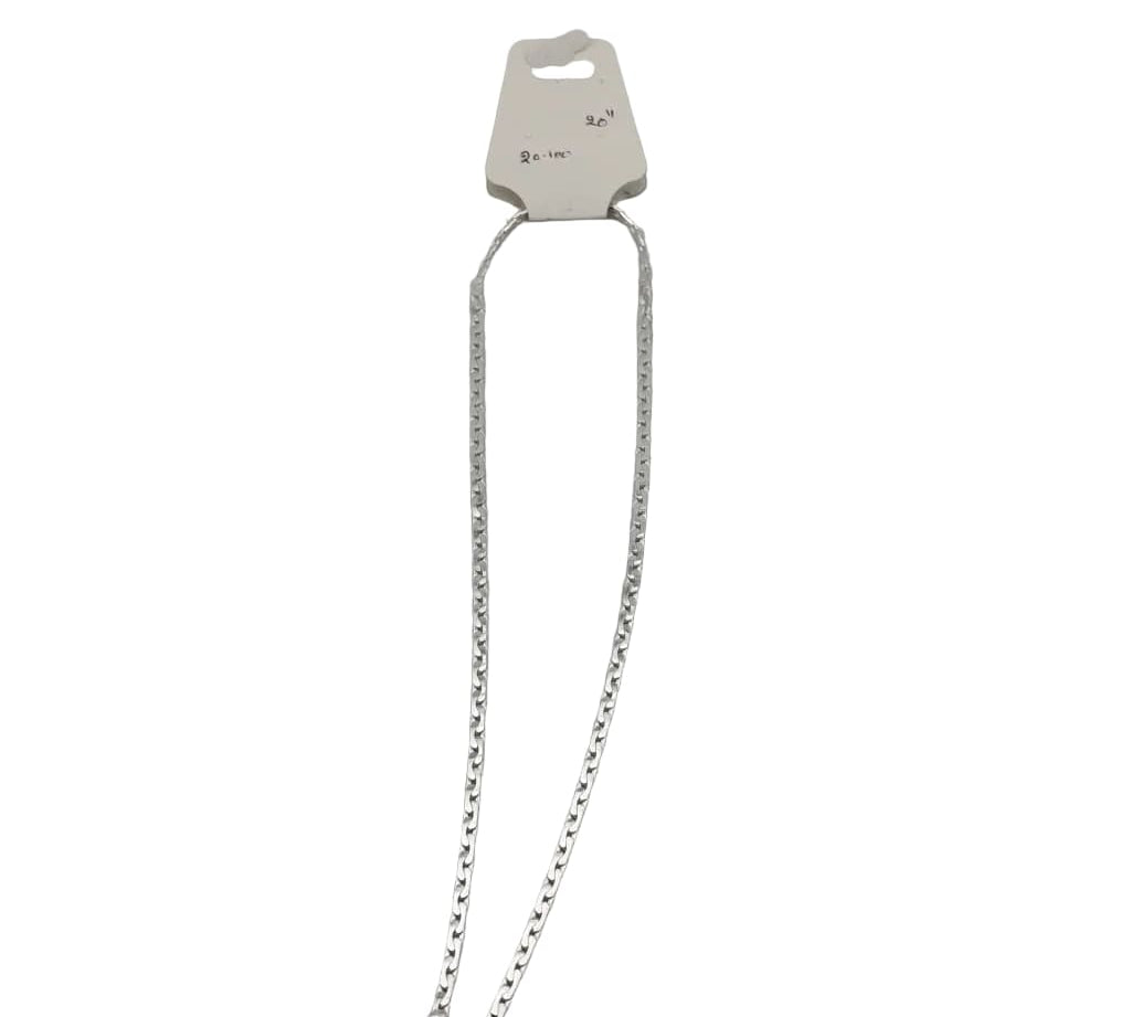 Diamond Cut Curb Silver Chain 925 | High Shine Faceted