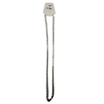 Diamond Cut Curb Silver Chain 925 Silver (24 Inch, 43.78g)