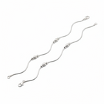 Dotted Bead Grace Silver Anklet – 99.9% Pure Silver – Weight:10g