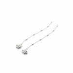 Dotted Grace Minimal Silver Anklet – 99.9% Pure Silver – Adjustable – 14g