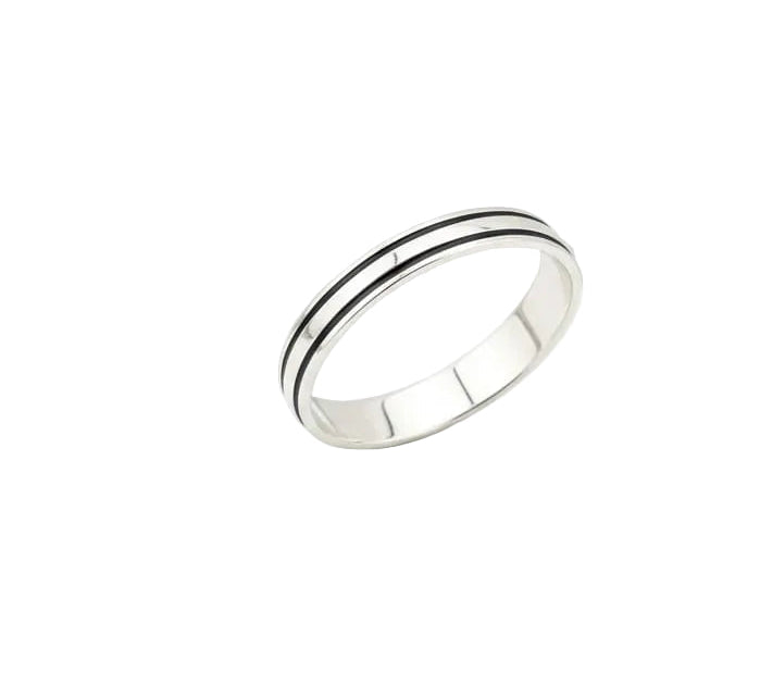 Double Band Silver Kada – 925 Sterling Silver Bracelet Polished Dual Layer Design
