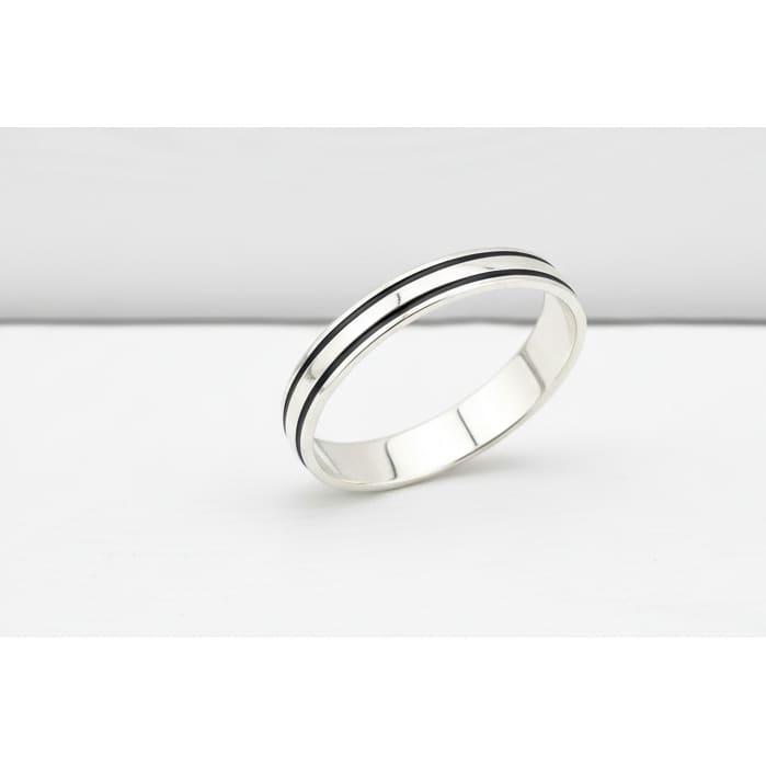 Double Band Silver Kada – 925 Sterling Silver Bracelet Polished Dual Layer Design