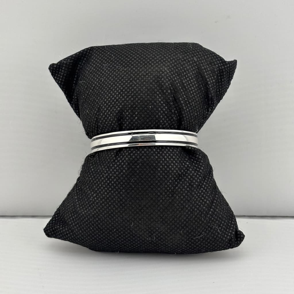 Double Band Silver Kada – 925 Sterling Silver Bracelet Polished Dual Layer Design