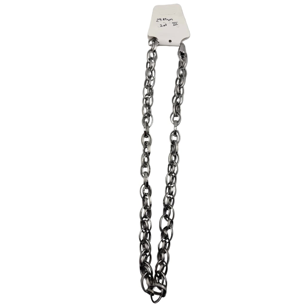 Double Cable Link Silver Chain 925 Silver (20 Inch, 29.87g)
