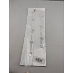 Double Chain Charm Silver Anklet – 99.9% Pure Silver – Weight:27g