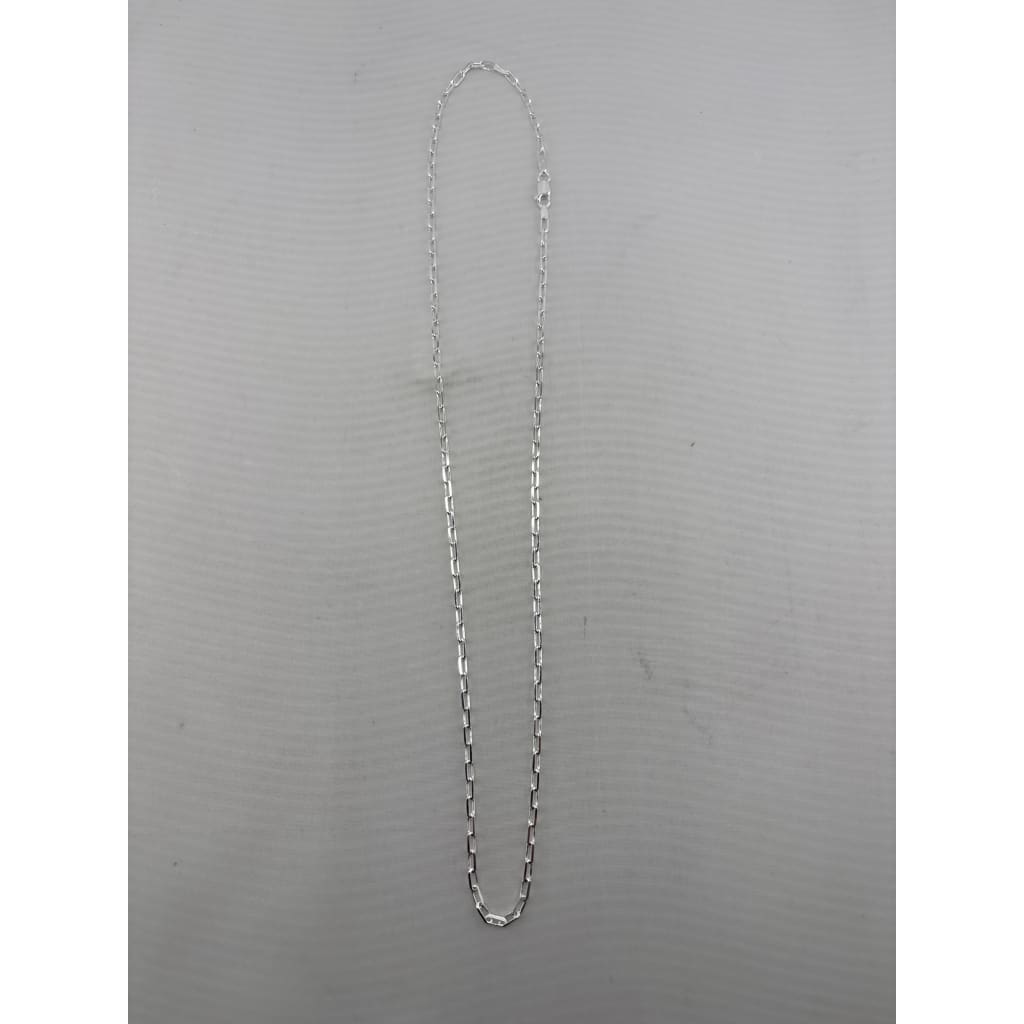 Elongated Cable Silver Chain 925 Silver (20 Inch, 6g) – view 2