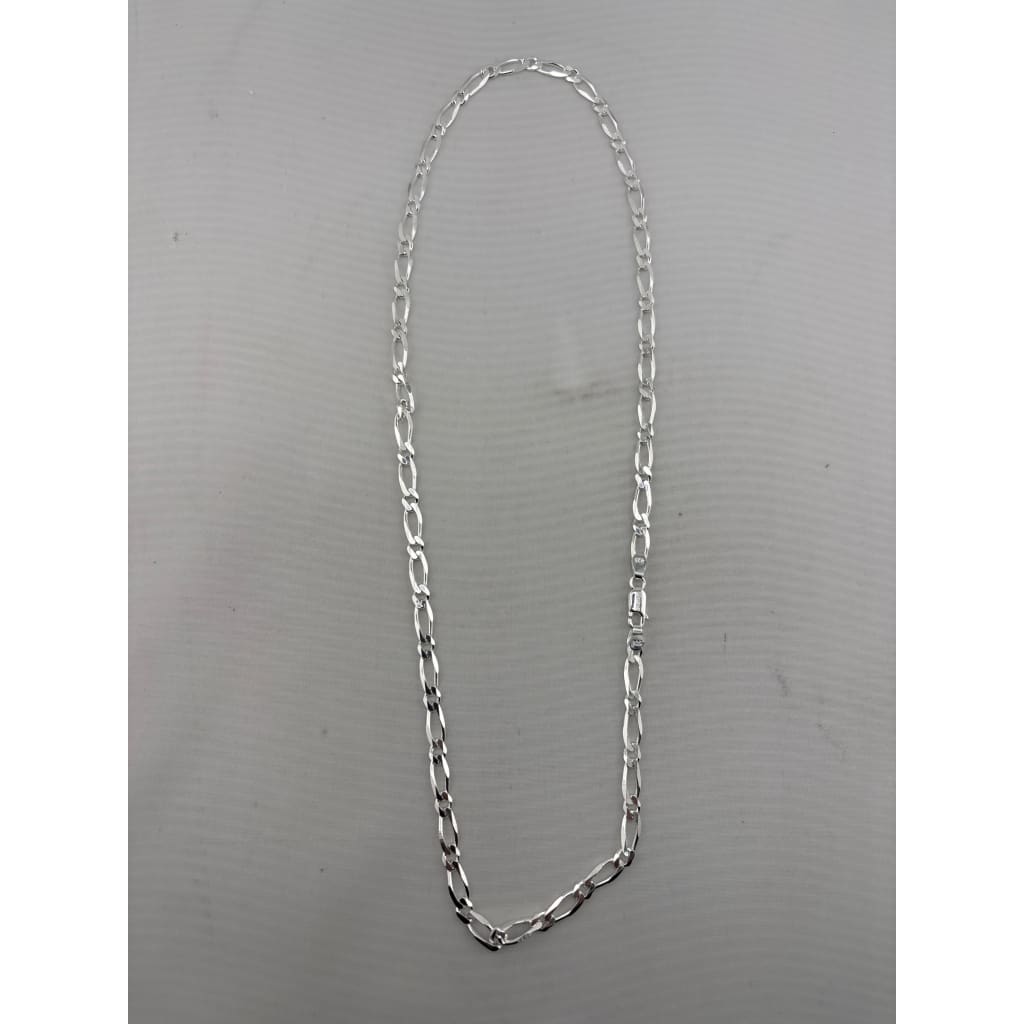 Figaro Silver Chain 925 Sterling Silver (22 Inch, 34g) – view 2