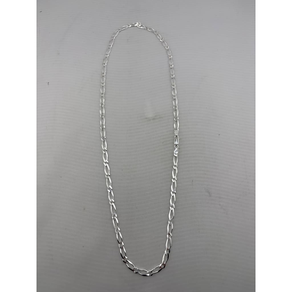 Figaro Silver Chain 925 Sterling Silver (24 Inch, 36g) – view 2