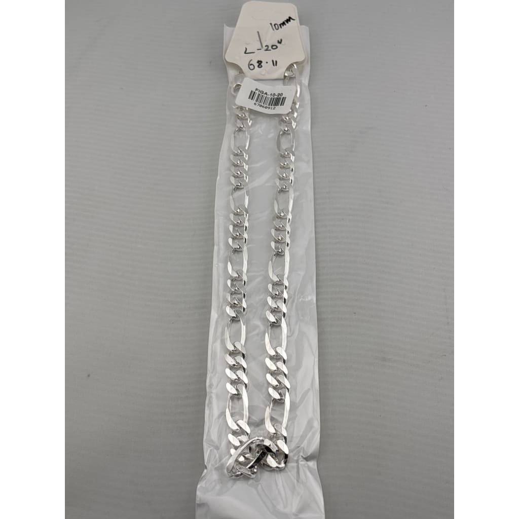 Figaro Silver Chain in 925 Sterling Silver | Italian Link Necklace