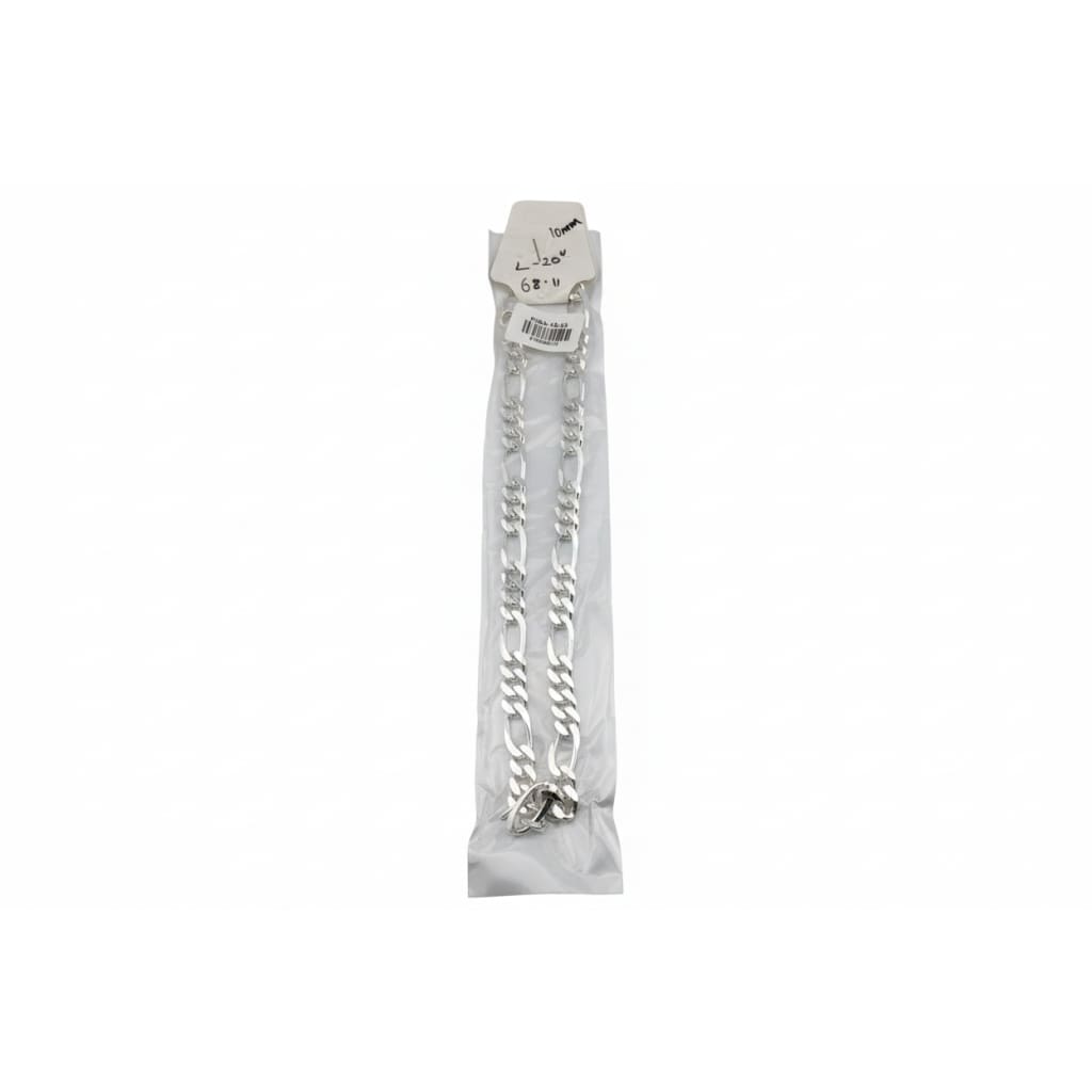 Figaro Silver Chain in 925 Sterling Silver | Italian Link Necklace