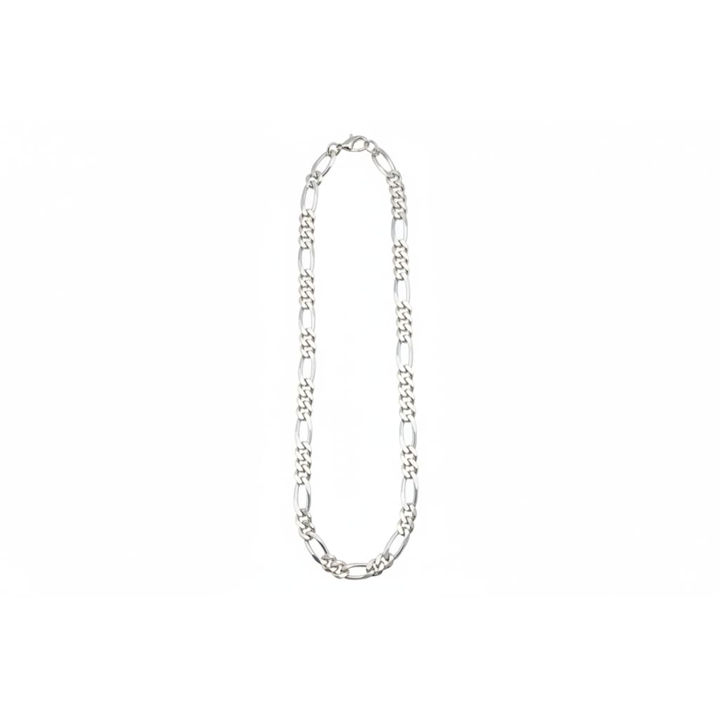 Figaro Silver Chain in 925 Sterling Silver | Italian Link Necklace