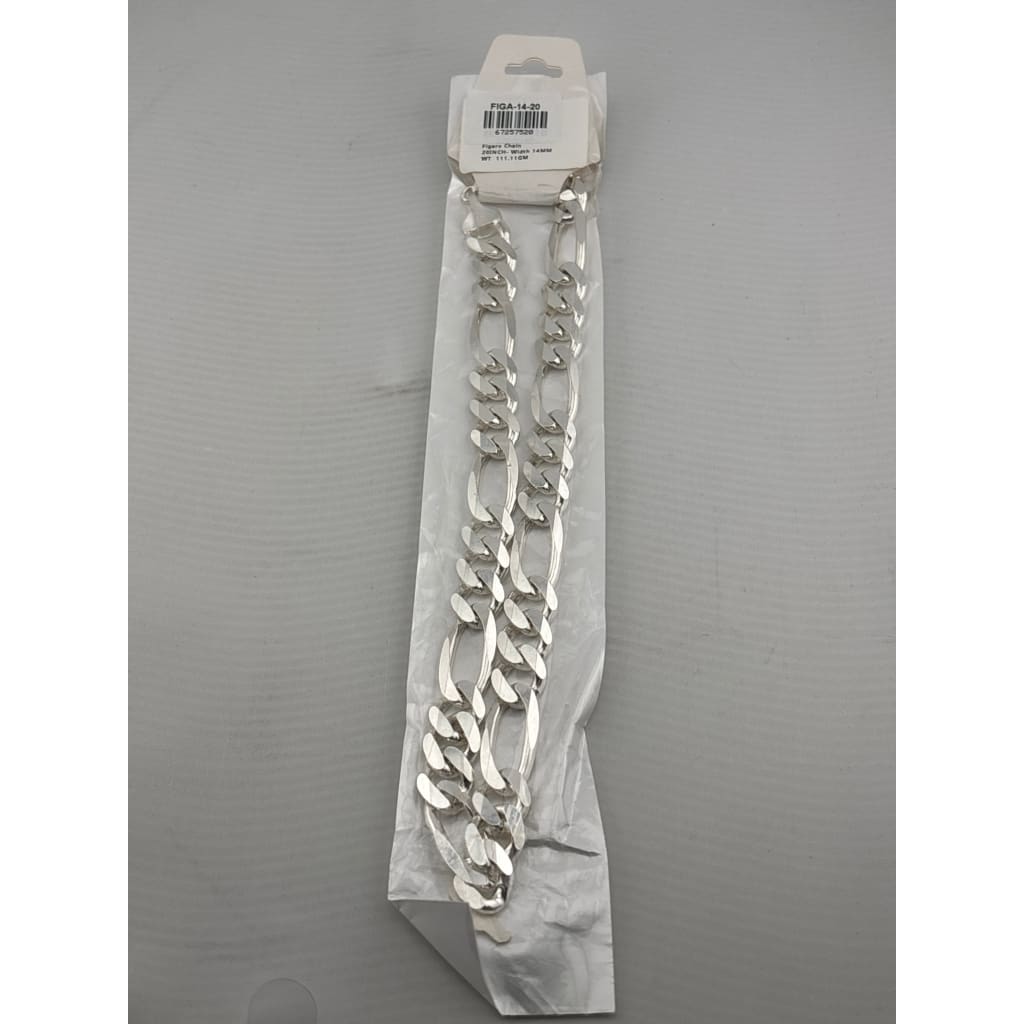 Figaro Silver Chain in 925 Sterling Silver | Classic