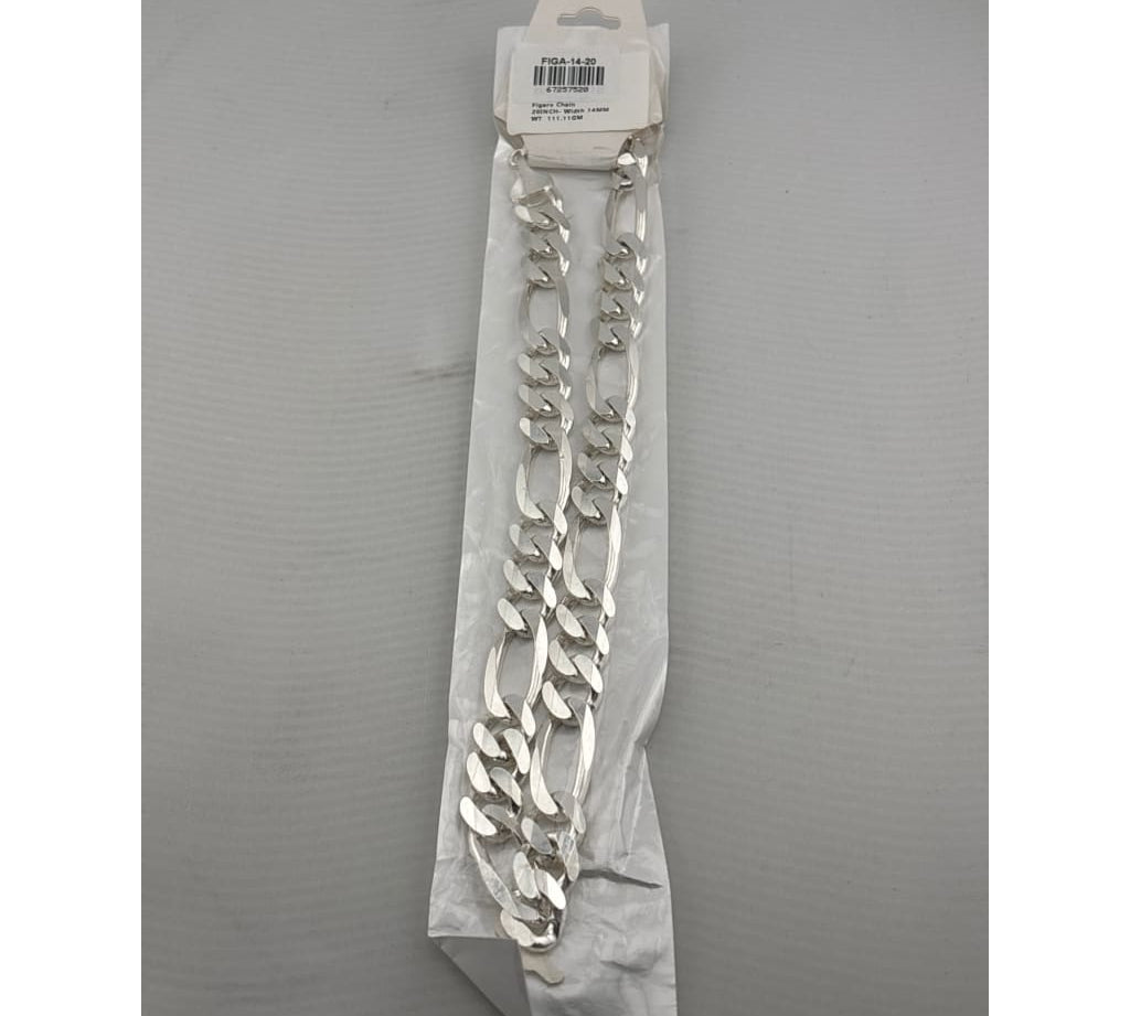 Figaro Silver Chain in 925 Sterling Silver | Classic