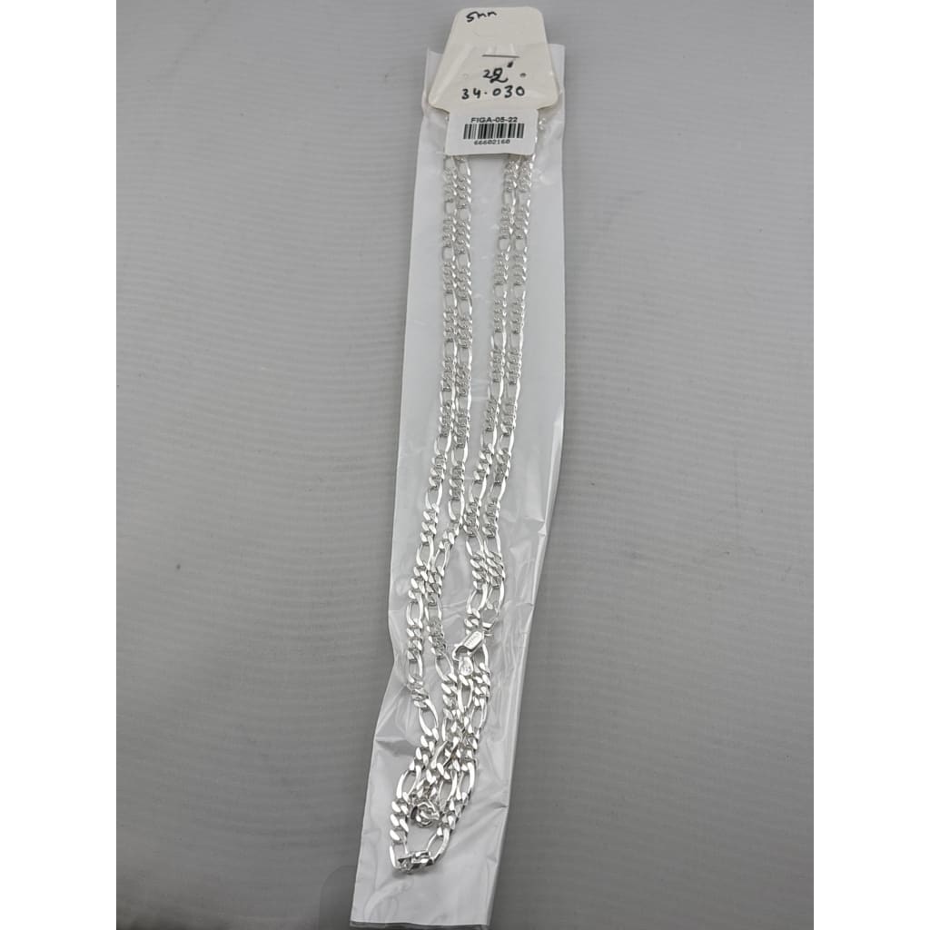 Figaro Silver Chain in 925 Sterling Silver | Italian Link Necklace
