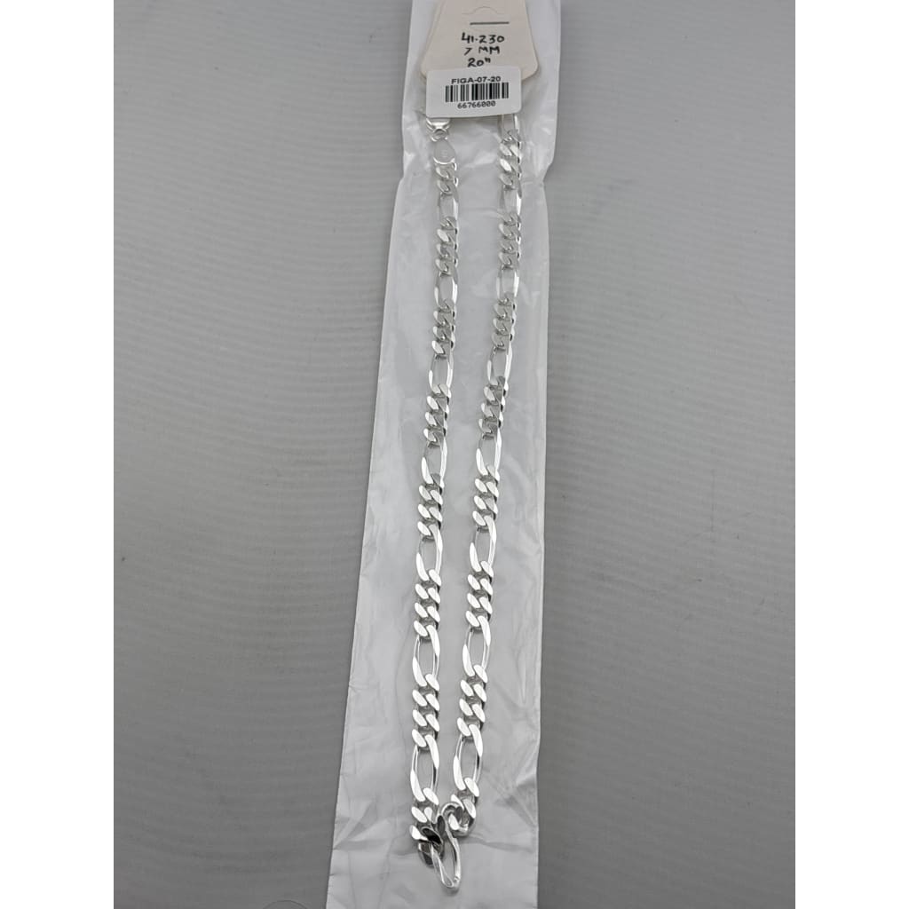 Figaro Silver Chain in 925 Sterling Silver | Classic