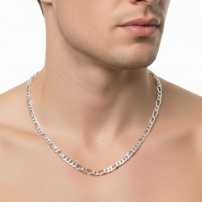Figaro Silver Chain in 925 Sterling Silver | Classic