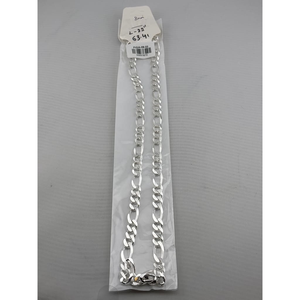 Figaro Silver Chain in 925 Sterling Silver | Italian Link Necklace