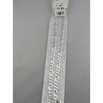Figaro Silver Chain in 925 Sterling Silver | Italian Link Necklace