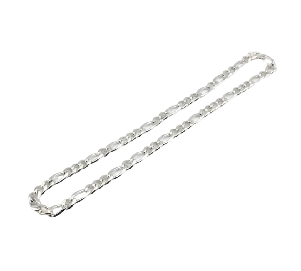 Figaro Silver Chain in 925 Sterling Silver | Italian Link Necklace