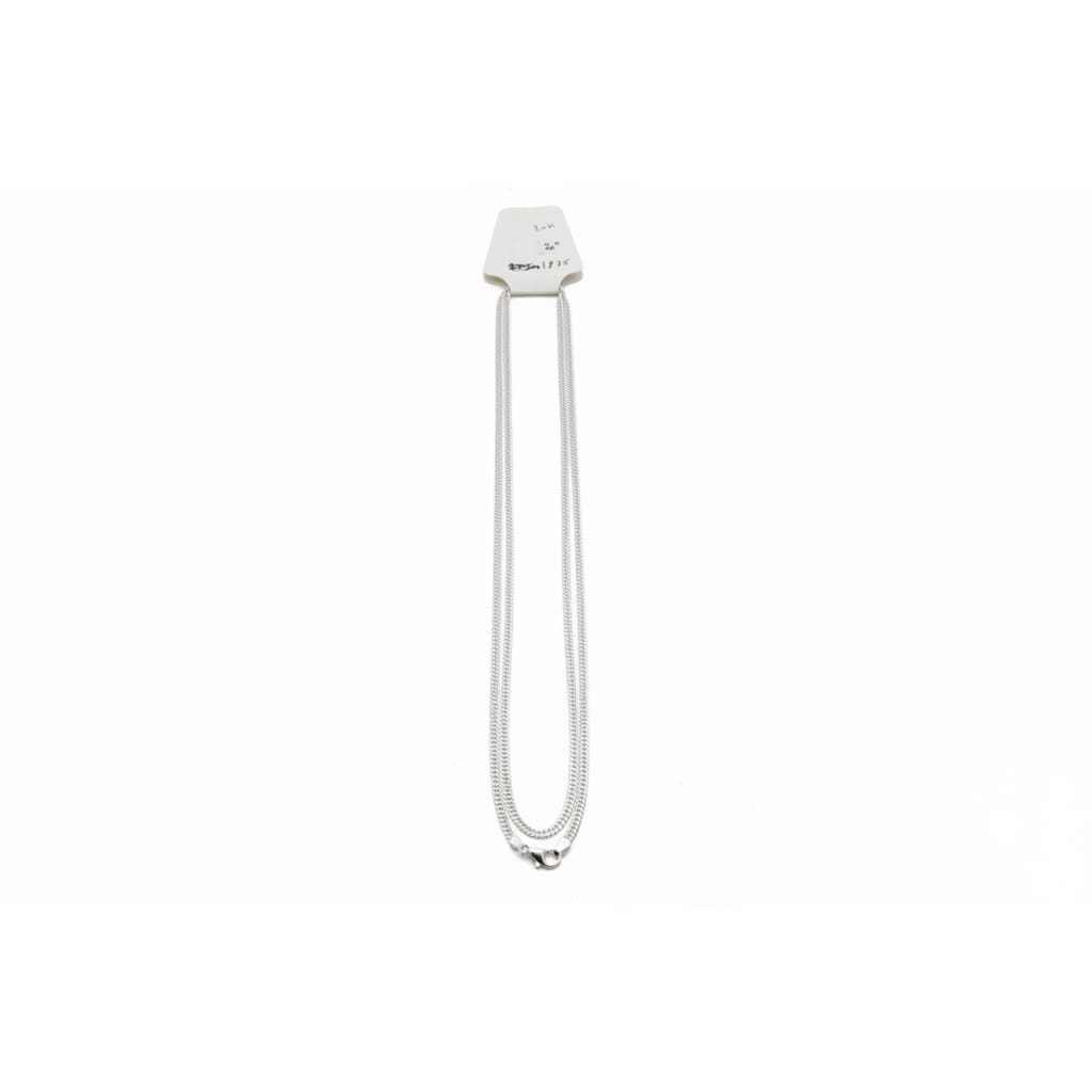 Fine Curb Link Silver Chain 925