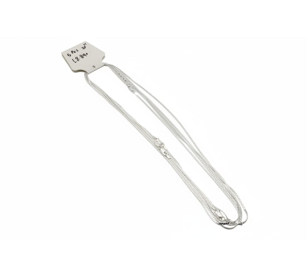 Fine Flat Curb Silver Chain 925
