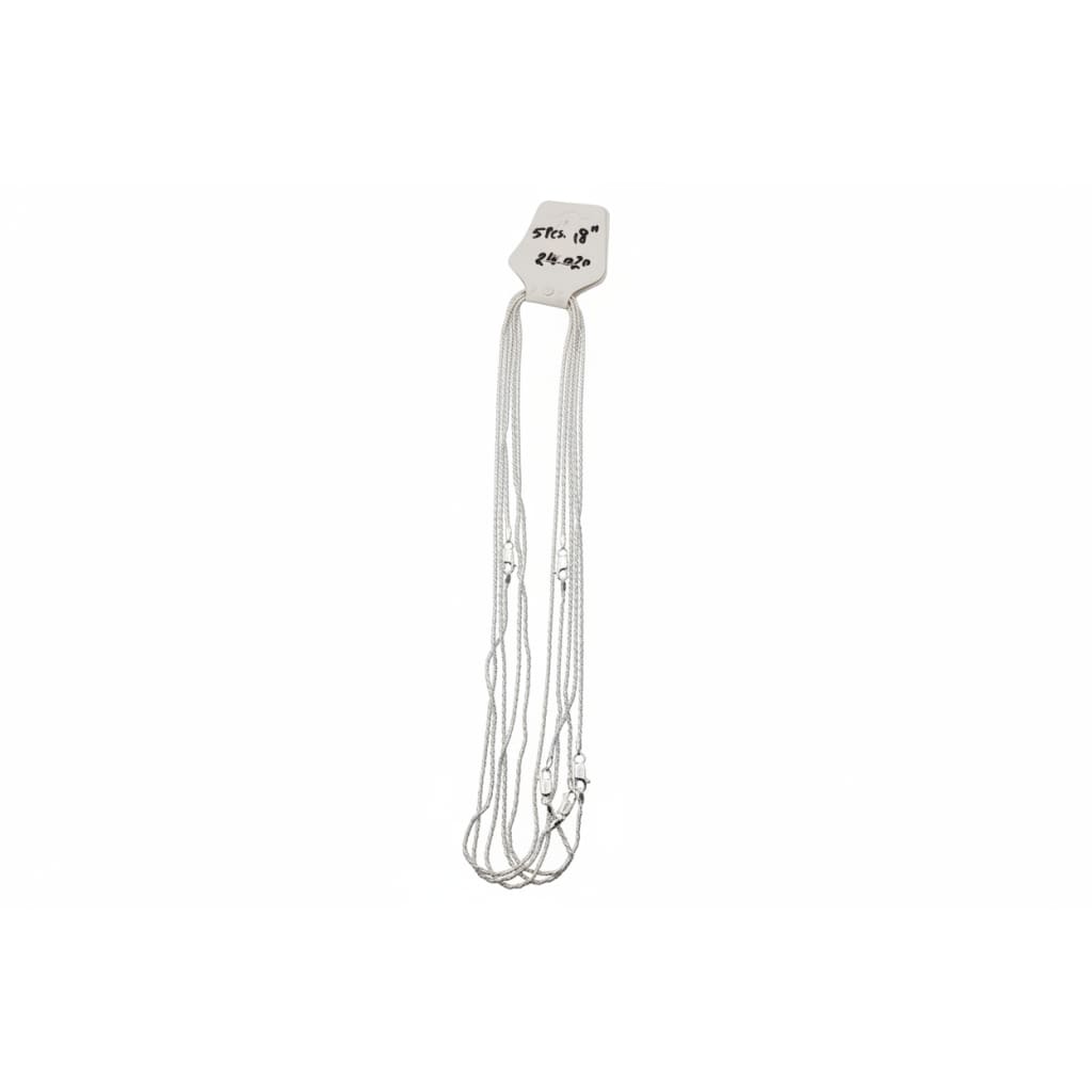 Fine Rope Twist Silver Chain 925