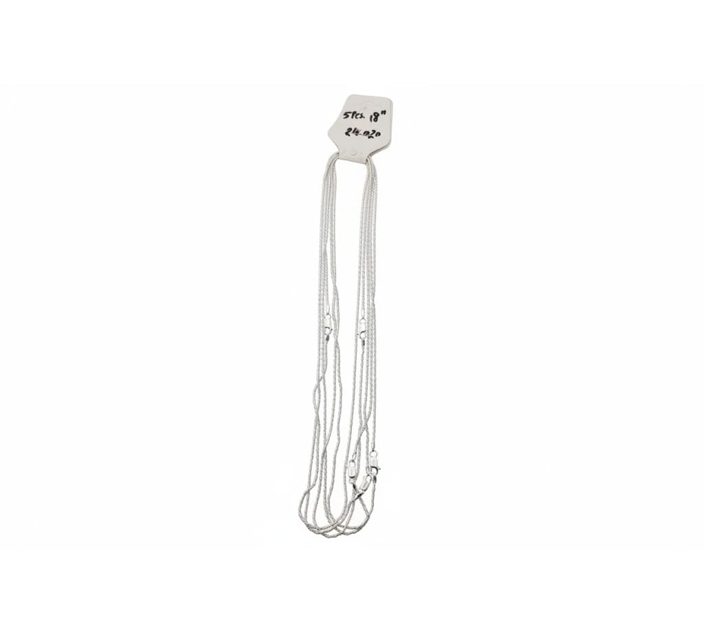 Fine Rope Twist Silver Chain 925