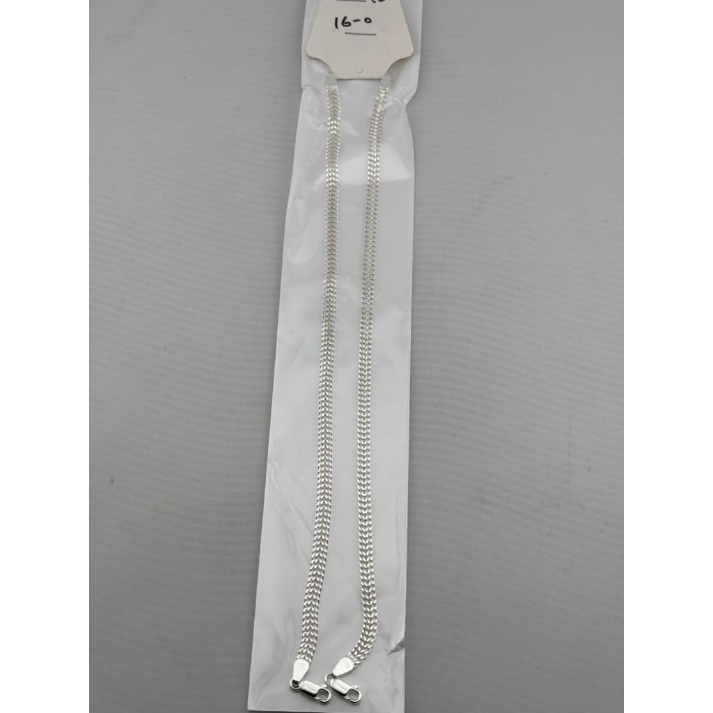 Flat Herringbone Silver Anklet in 925 Sterling Silver