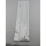 Floral Border Anklet – 925 Sterling Silver – Elegant Chain Design – 33g