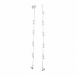 Floral Cluster Chain Anklet – 925 Sterling Silver – Adjustable-21.14g