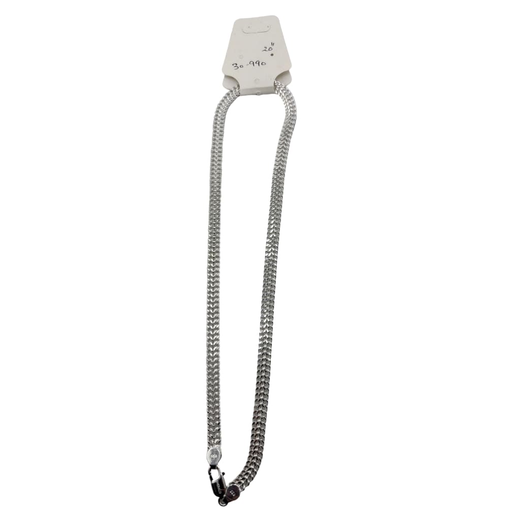 Foxtail Silver Chain 925 Sterling Silver (20 Inch, 30.99g)