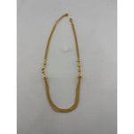 Gold-plated multi-strand ball chain necklace