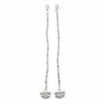 Grid Pattern Silver Anklet – 99.9% Pure Silver – Minimal Ghungroo Charm – Adjustable-29.730g