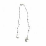 Heart Charm Silver Anklet – 99.9% Pure Silver – Weight:20g