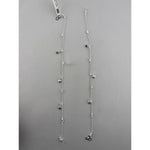 Heart Drop Charm Silver Anklet – 99.9% Pure Silver – Adjustable – 18.48 g